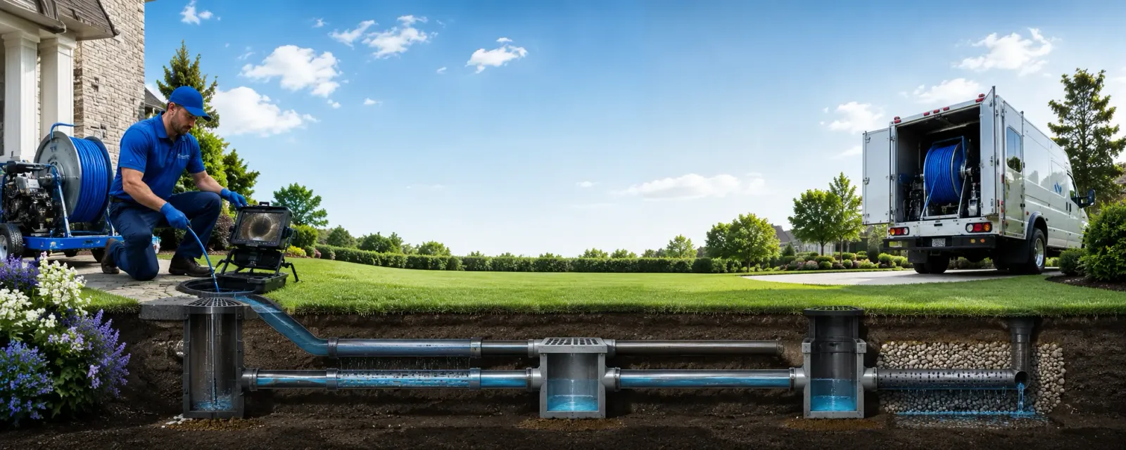 Outdoor drain cleaning information for North Bend, OH